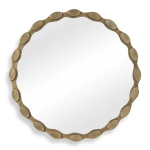Marietta Round Brass Mirror