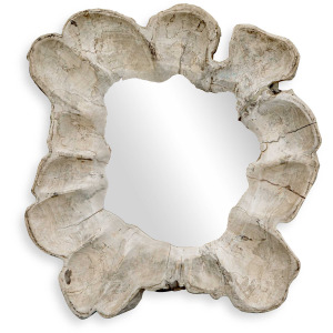 Ariadne Round Wood Mirror