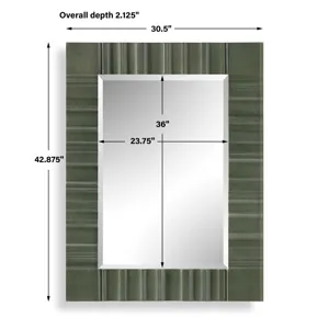Quincey Olive Green Mirror