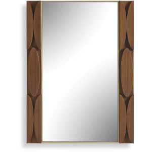 Macario Mid-Century Wood Mirror