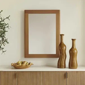 Bishop Gunstock Oak Mirror