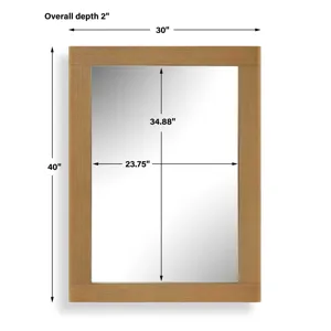 Bishop Gunstock Oak Mirror