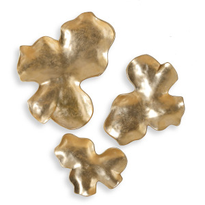 Lumina Gold Wall Decor, S/3