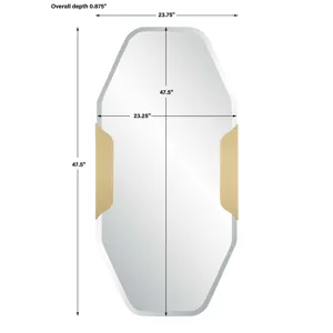 Makari Antique Brass Mirror
