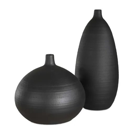 Bower Black Vases Set/2