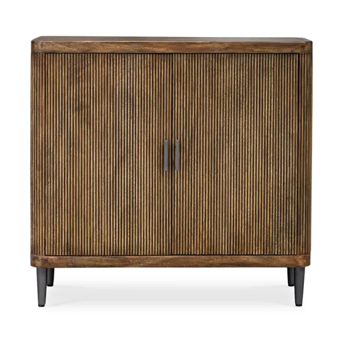 Pinstripe Tambour 2 Door Cabinet