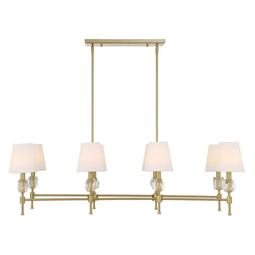 Arques 8 Light Linear Chandelier