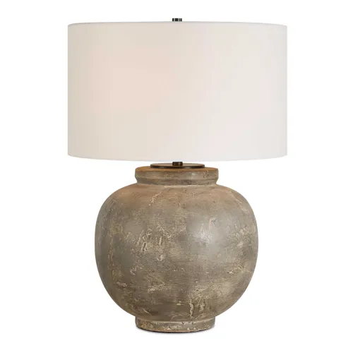 Rock Of Ages Rust Brown Table Lamp