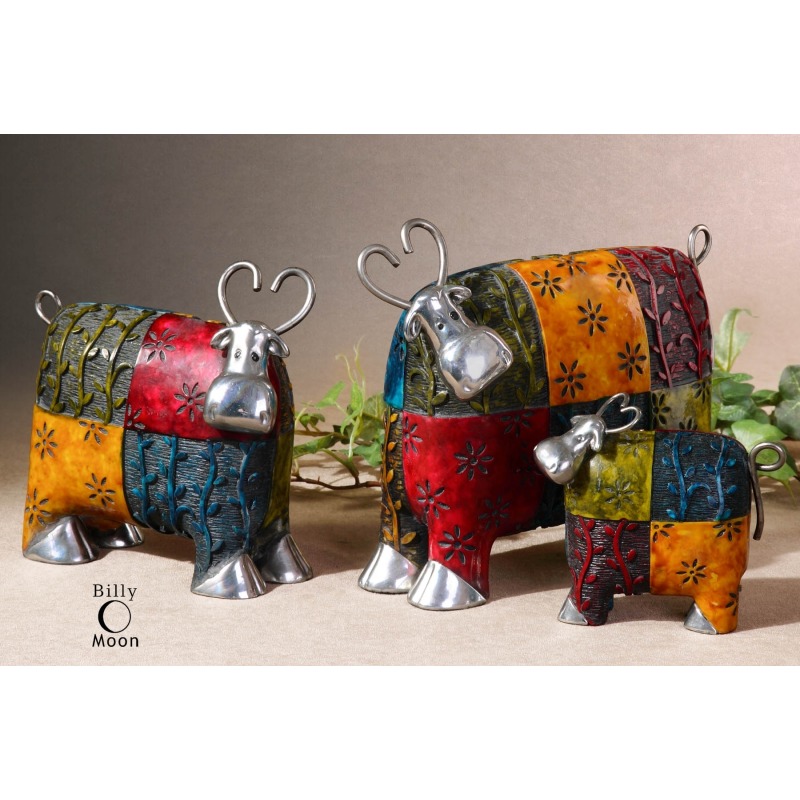 Colorful Cows, Accessories, S/3