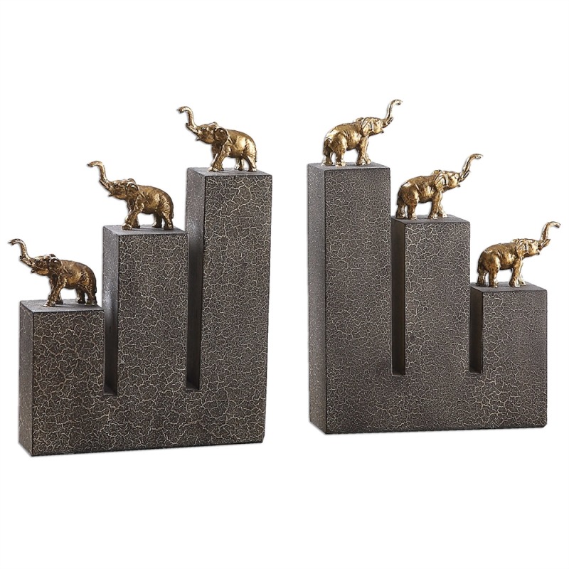 Elephant Bookends