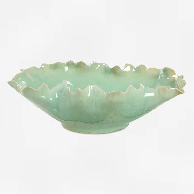 Lila Green Glass Bowl