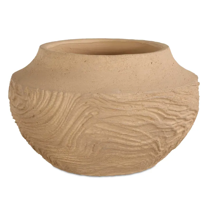 Sandstone Flow Small Terracotta Vase