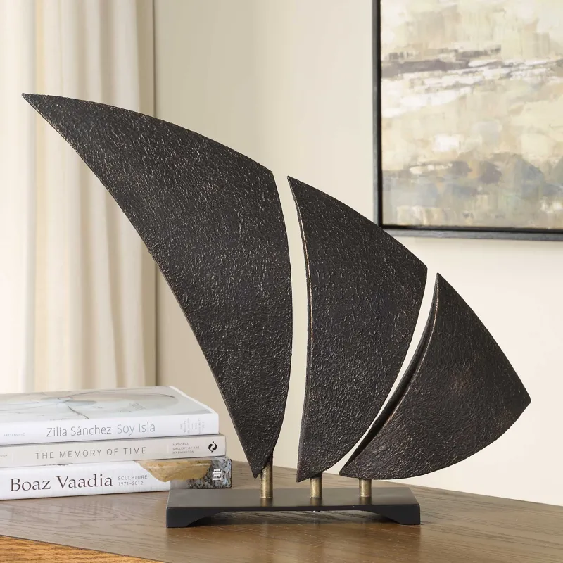Wind Crest Dark Bronze Sculpture