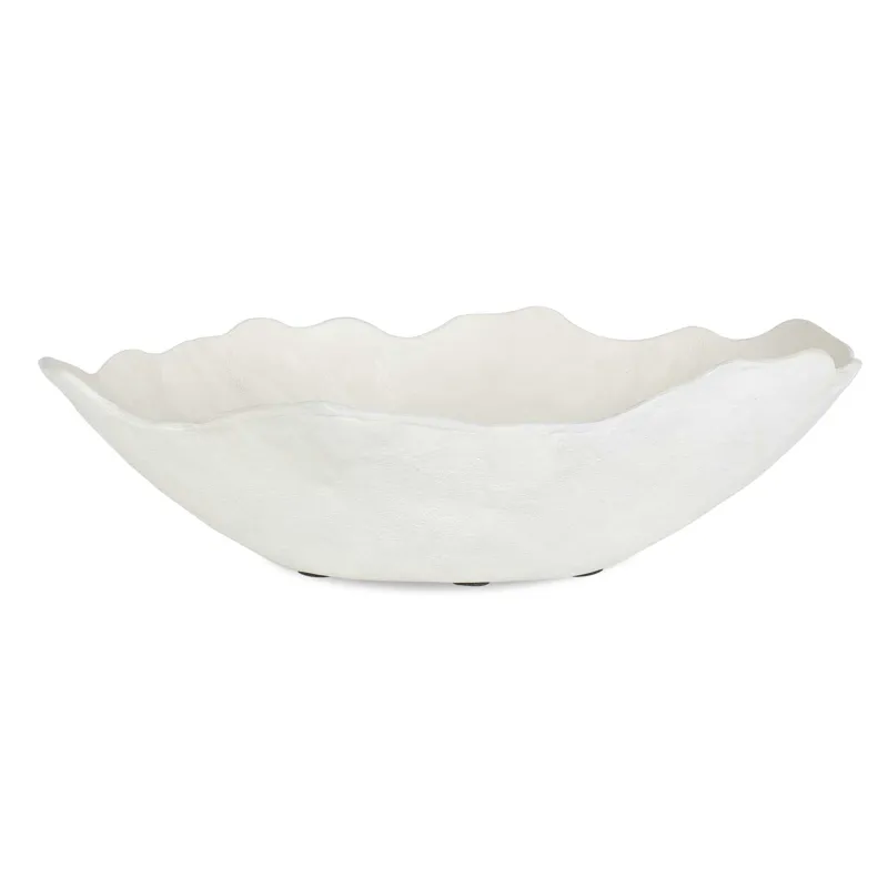 Obscura Warm White Outdoor Bowl