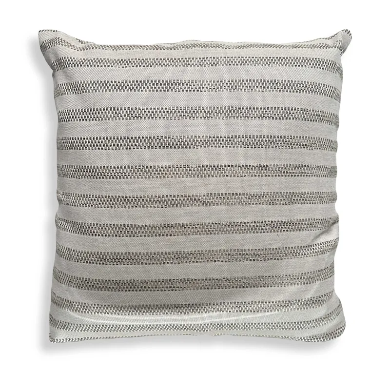 Basket Stripe Rattan Outdoor Pillow