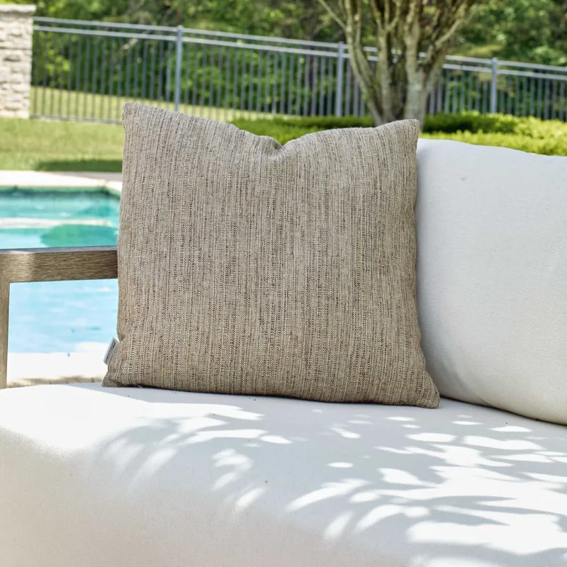 Poros Brown Toned Outdoor Pillow
