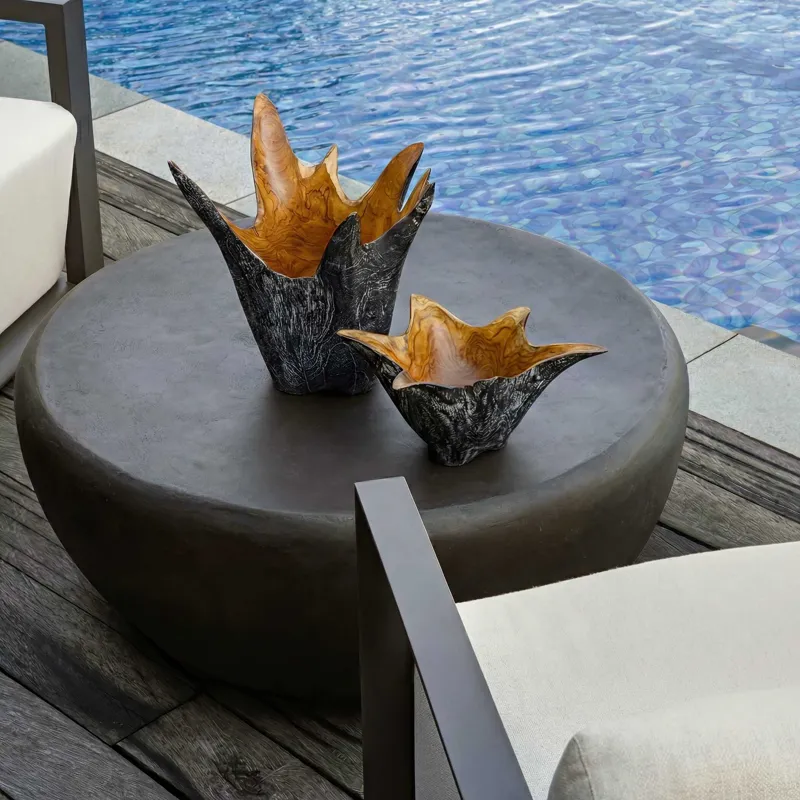Starpetal Indoor-Outdoor Wooden Bowls Set/2