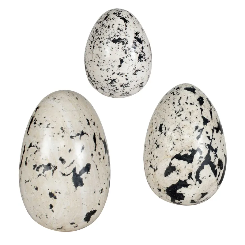 Nest Trio Indoor-Outdoor Stone Eggs Set/3