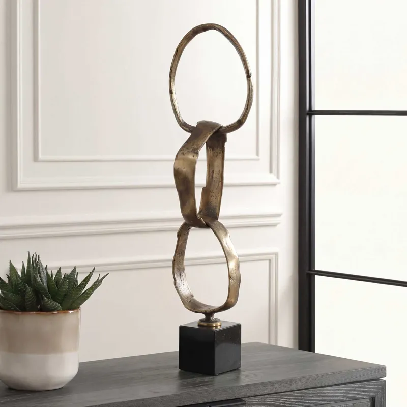 Loopform Brass Ring Sculpture