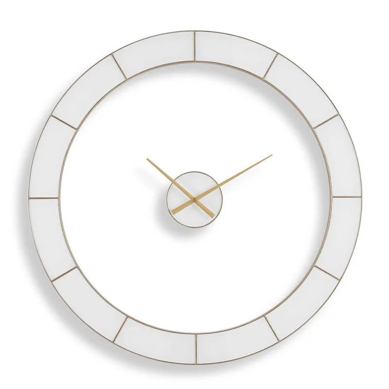 Ivory Halo Minimalist Wall Clock