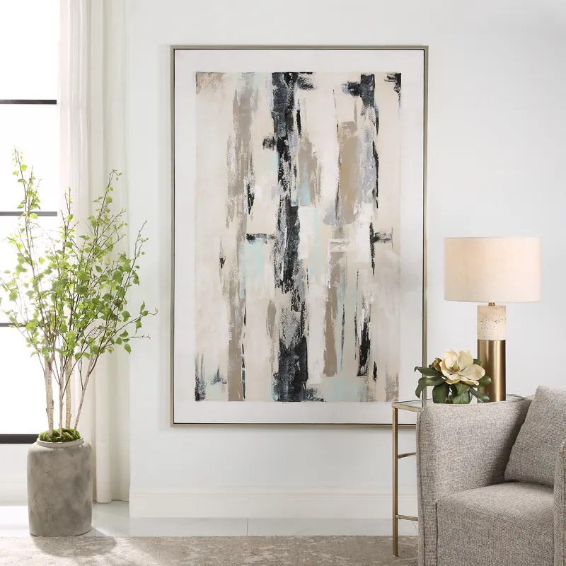 Placidity Hand Painted Abstract Art