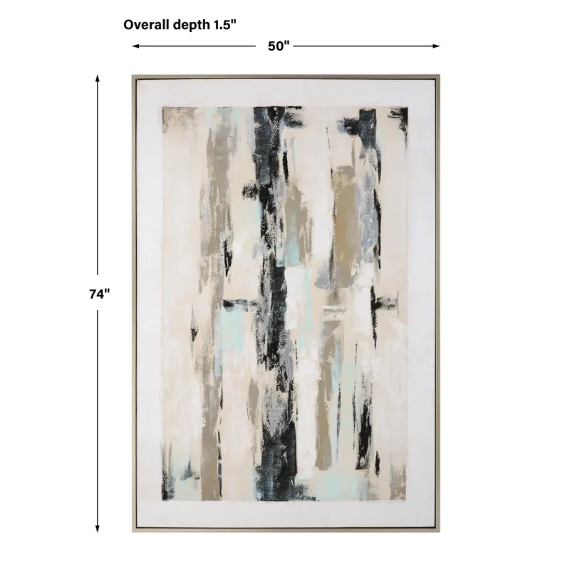 Placidity Hand Painted Abstract Art