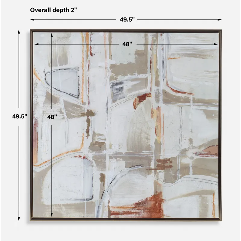 Neutral Nirvana Abstract Canvas Art