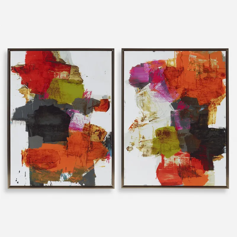 Tried And True Framed Abstract Art, S/2