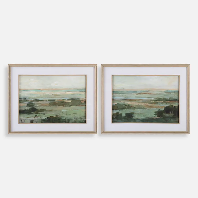 Warm Valley Framed Prints Set/2