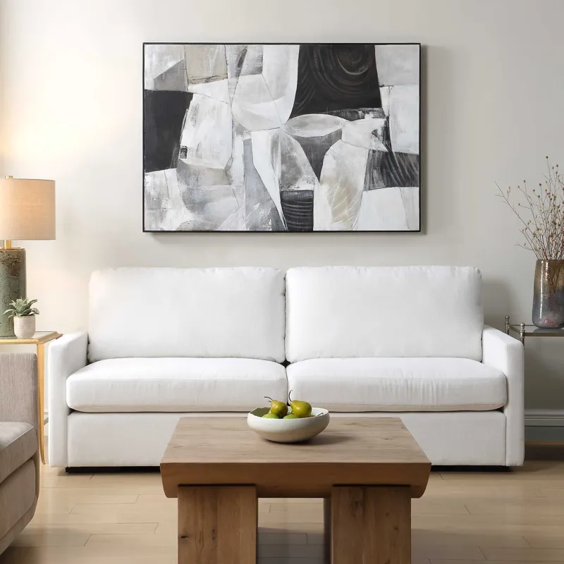 Folding Time Framed Abstract Art