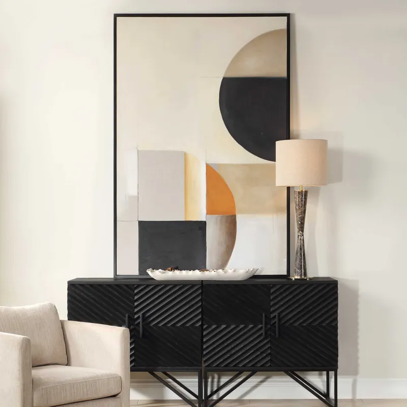 Western Hemisphere Hand Painted Canvas
