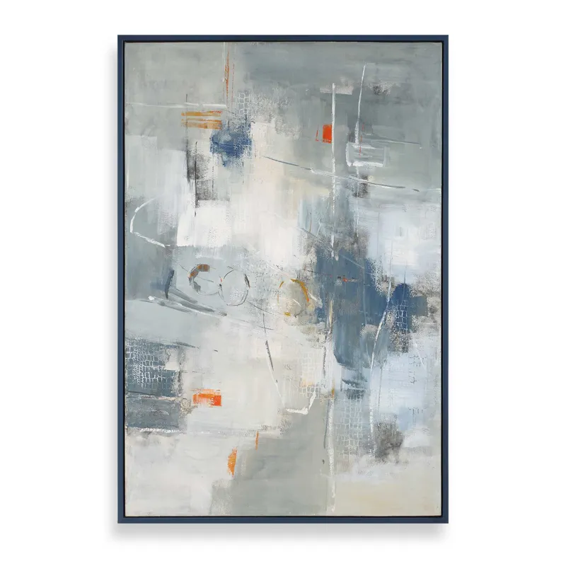 Blueprint Hand Painted Modern Art