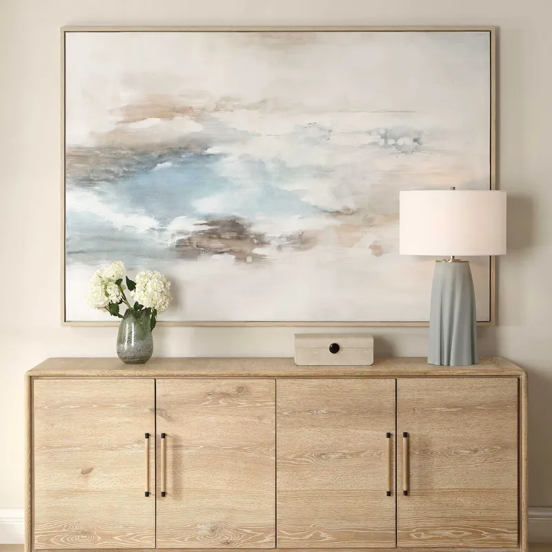 Chasing Blue Coastal Canvas Art
