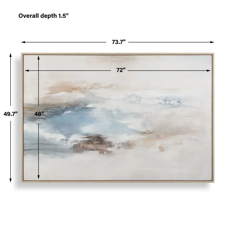 Chasing Blue Coastal Canvas Art