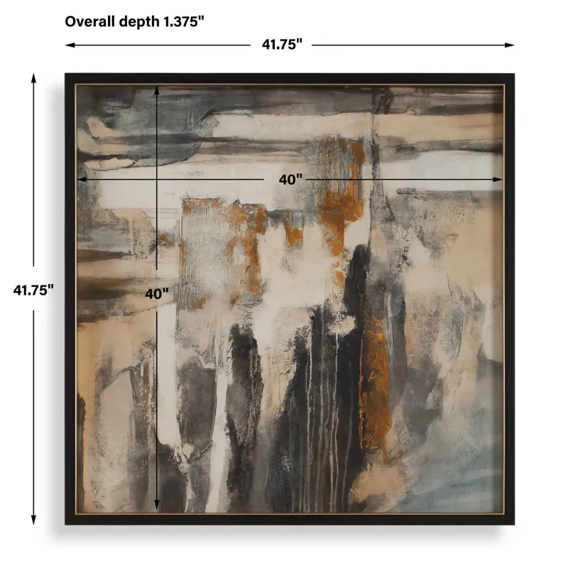 Landslide Framed Abstract Print