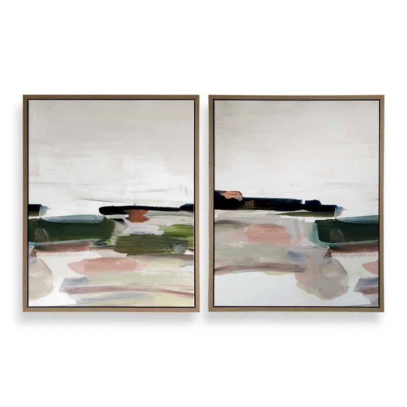 Just Peaking Framed Abstract Prints Set/2