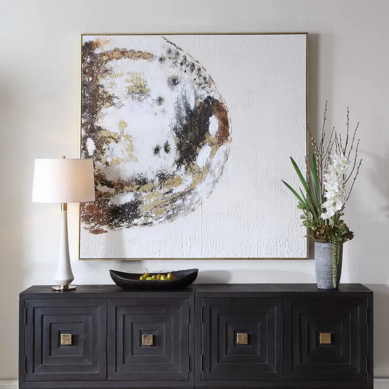 Moon Landing Hand Painted Abstract Art