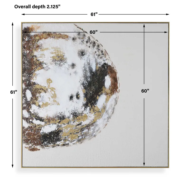 Moon Landing Hand Painted Abstract Art