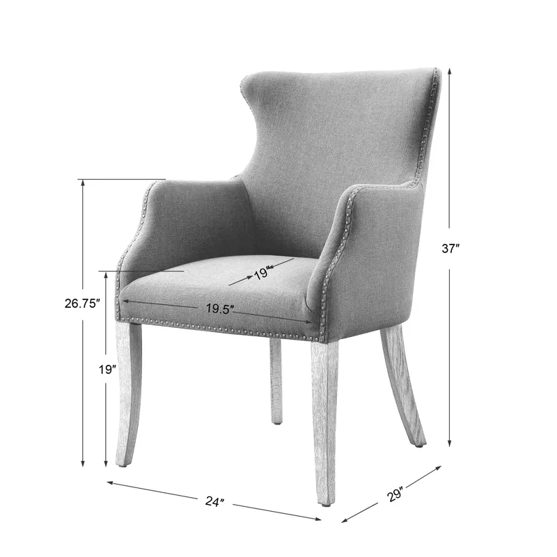 Yareena Blue Wing Chair