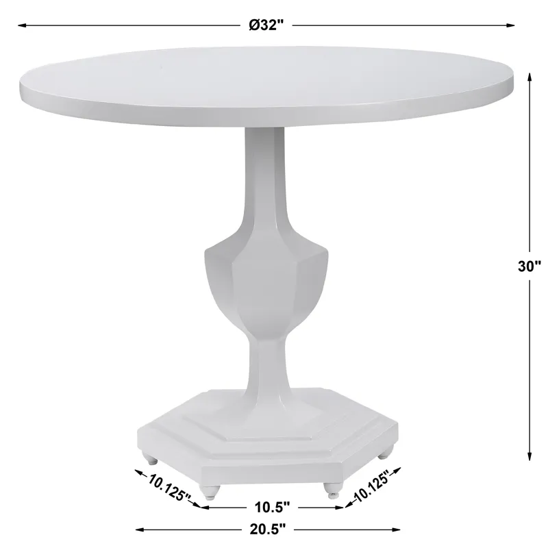 Kabarda White Foyer Table