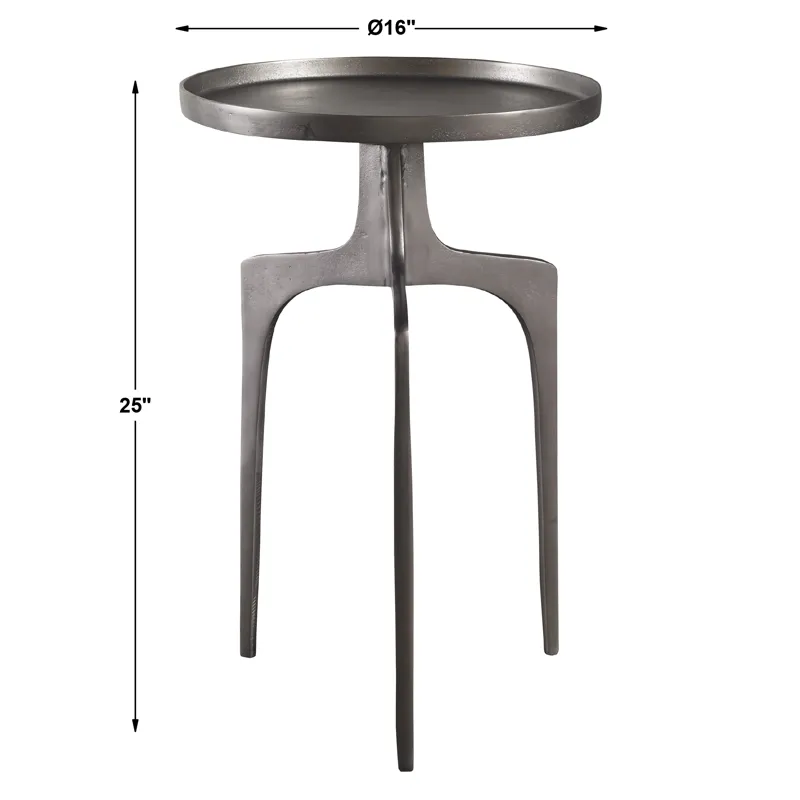 Kenna Nickel Accent Table