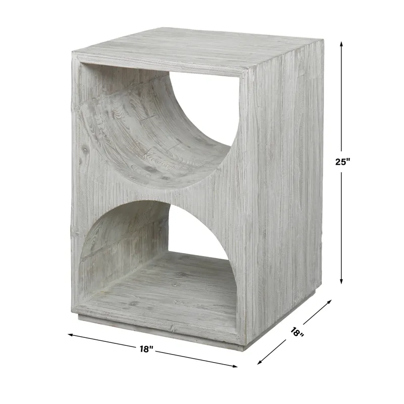 Hans White Side Table