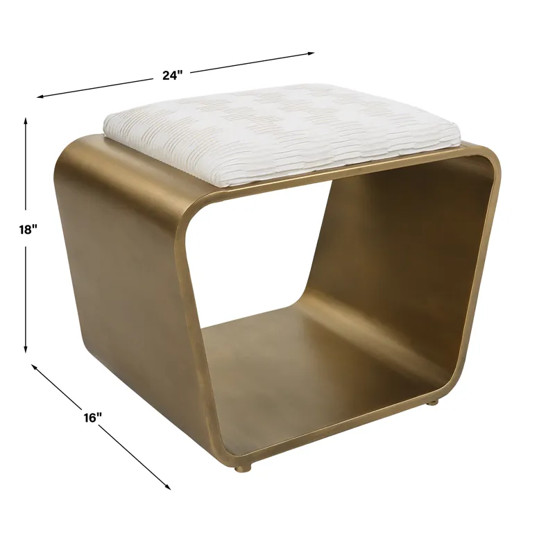 Hoop Small Gold Bench