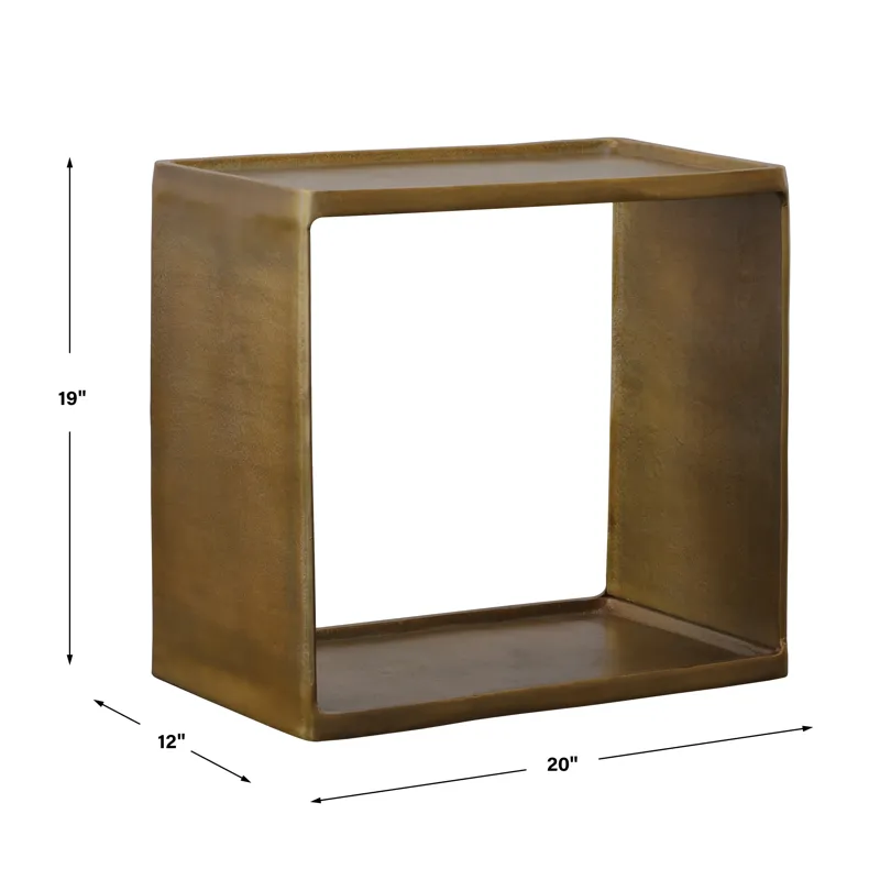 Derwent Antique Brass Side Table