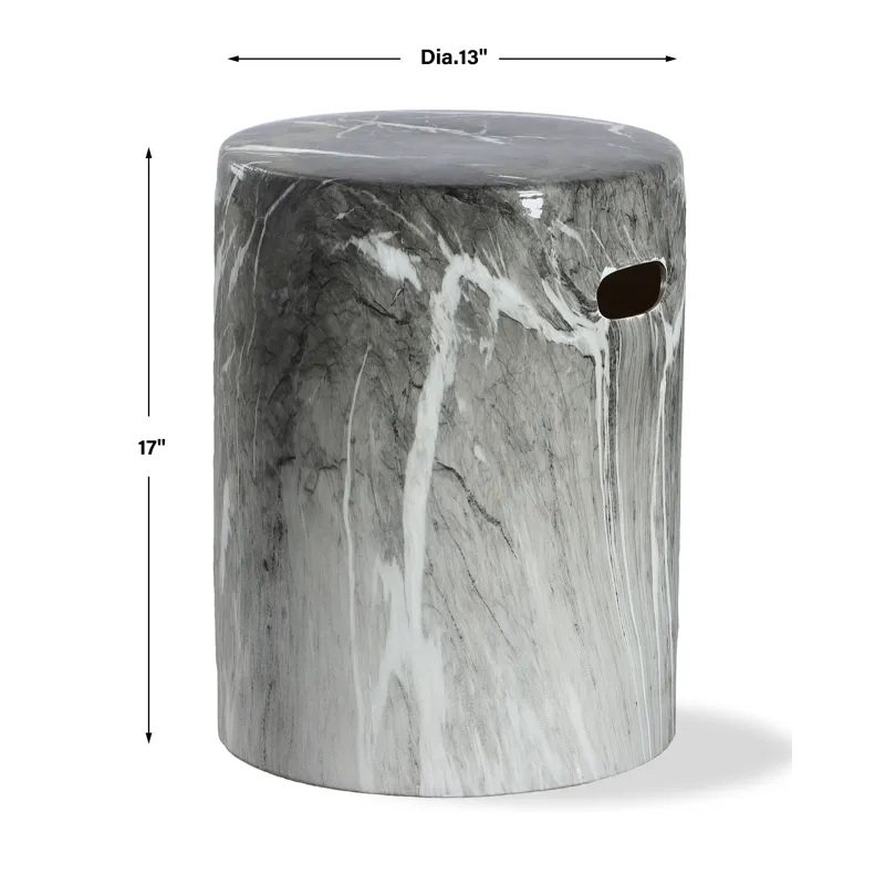 Marvel Marbled Garden Stool