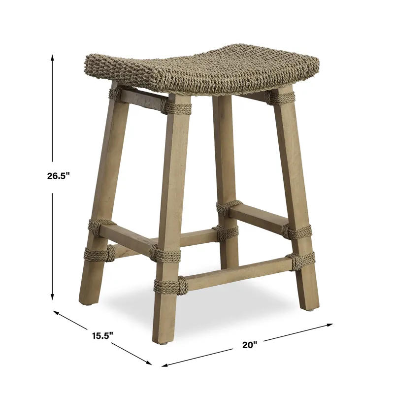 Everglade Sea Grass Counter Stool