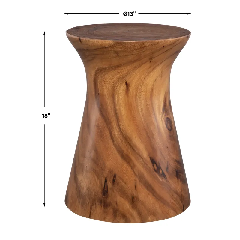 Swell Wooden Accent Table