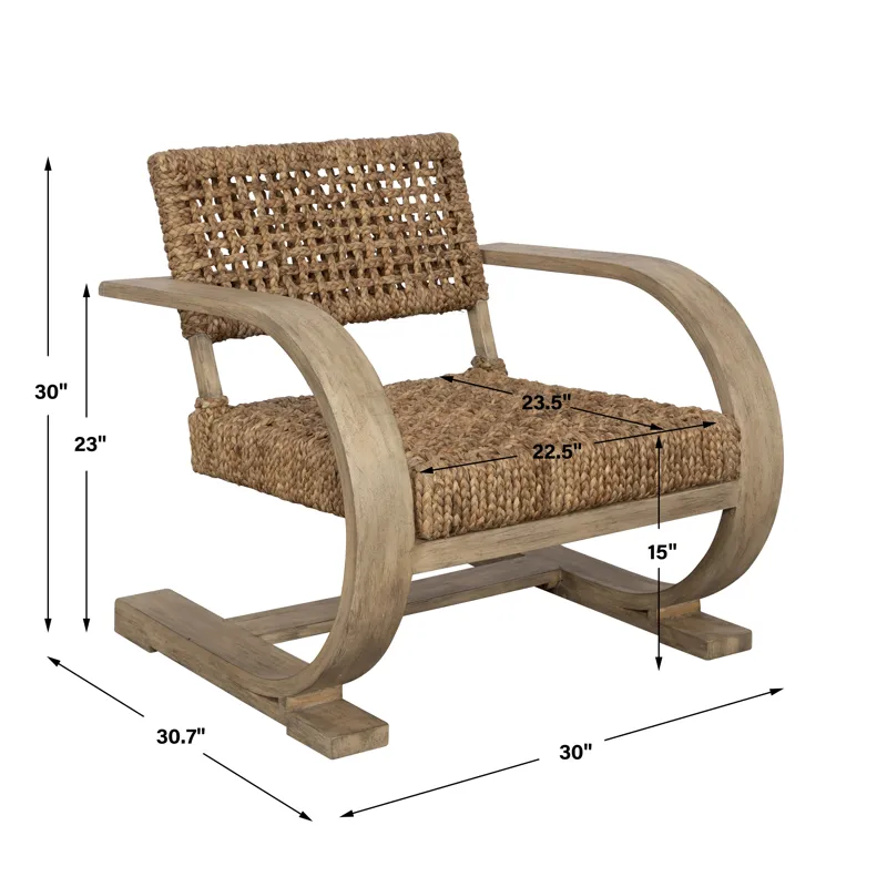 Rehema Driftwood Accent Chair