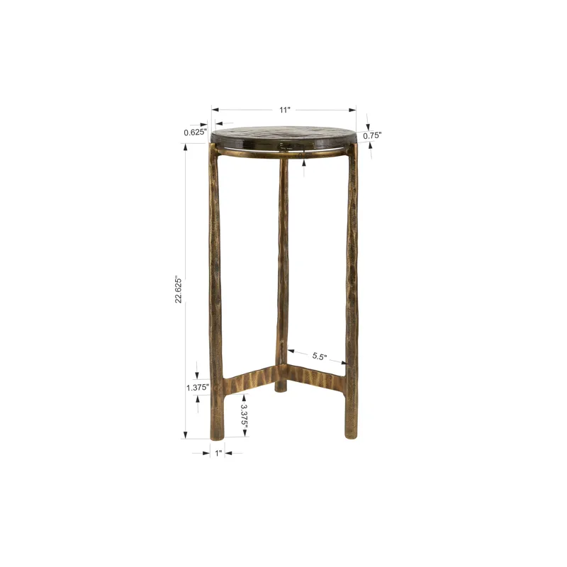 Eternity Brass Accent Table