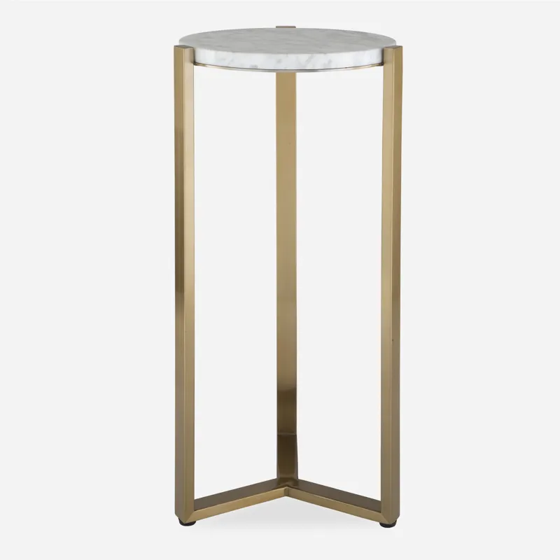 Pietra Carrara Marble Drink Table